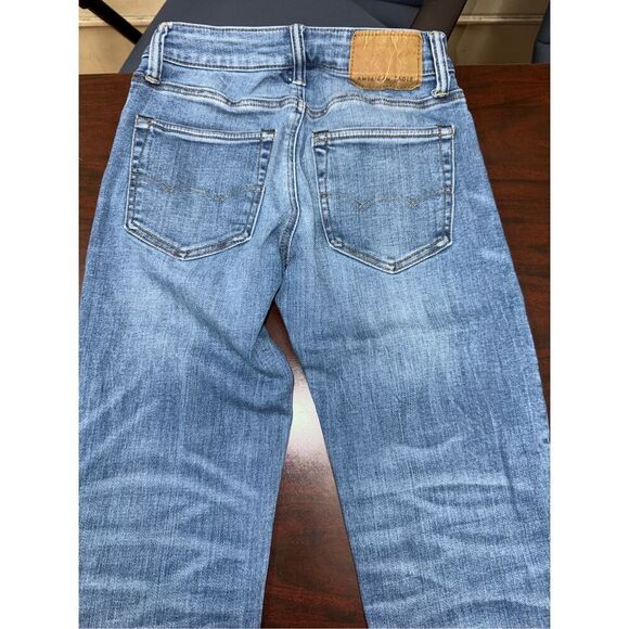 American Eagle Men’s Next Level Airflex Slim Straight Jeans Size 26x30 - Picture 4 of 7
